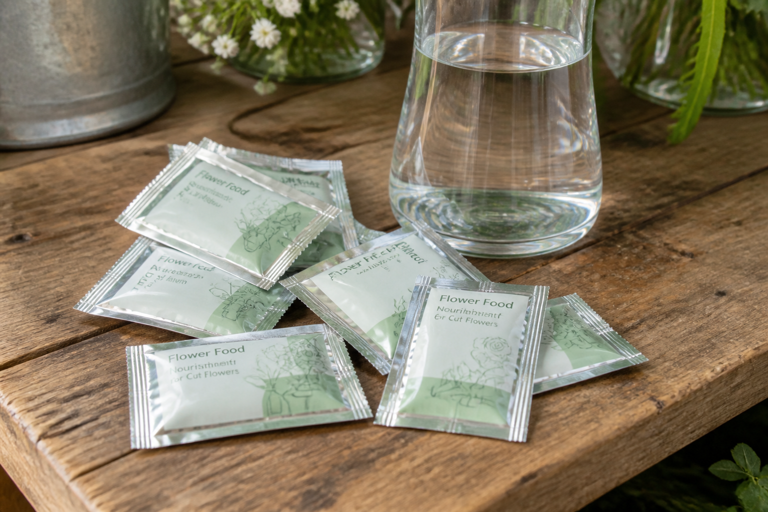 Flower food packets