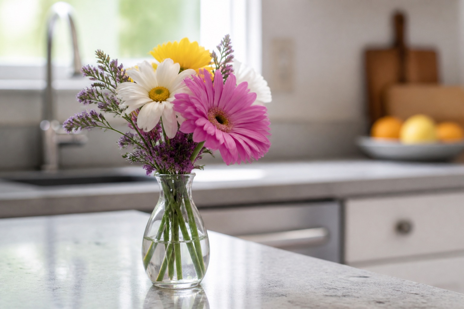 Glass bud vase